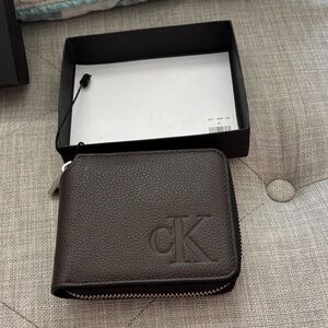 Calvin Klein Rich Brown Leather Accessory